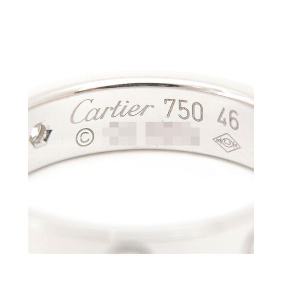 Pre Loved Louis Vuitton Cartier Love Diamond Ring in 18K White Gold - Picture 4 of 8